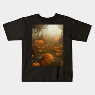 Sinister Halloween Pumpkin Patch Kids T-Shirt